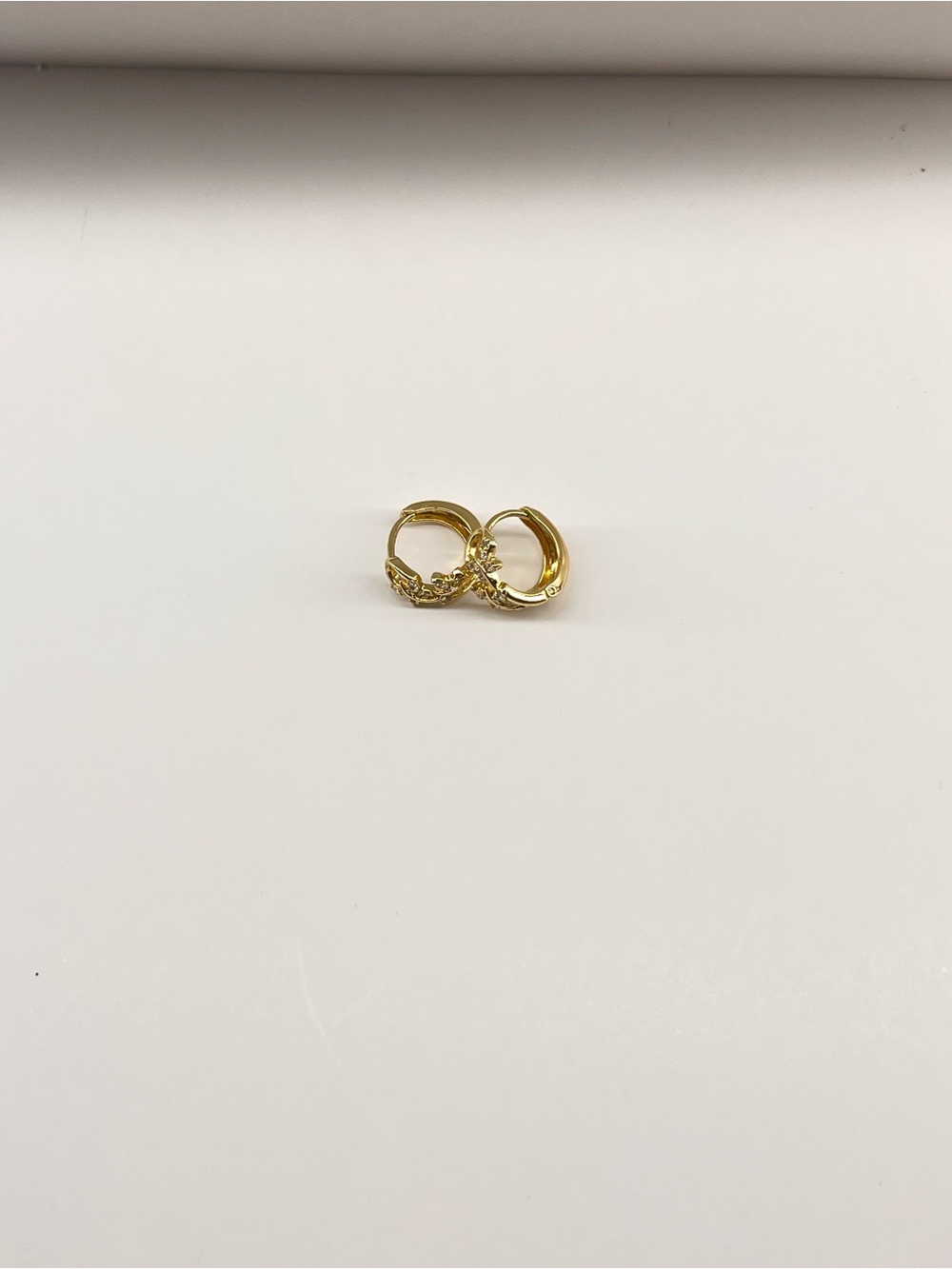 Gold Floral Hoop Earrings - Women's Jewelry